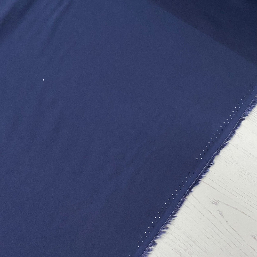 Fabric Remnant - navy viscose - 225cms - FLAW