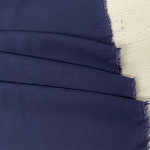 Fabric Remnant - navy viscose - 60cms