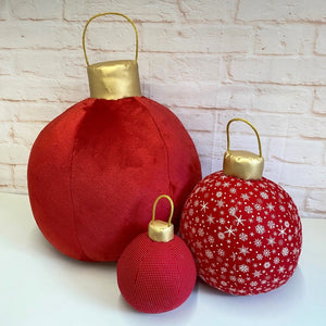 Fabric Baubles pattern - 3 sizes included