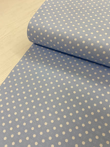 Blue Spot Wide Cotton Fabric - 1/2 mtr