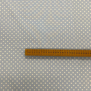 Blue Spot Wide Cotton Fabric - 1/2 mtr