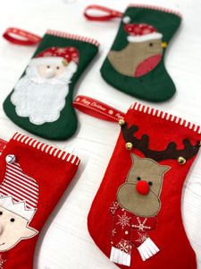 Applique Christmas Stockings Pattern - mini