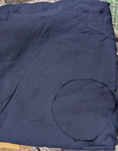 Load image into Gallery viewer, Fabric Remnant - navy viscose - 225cms - FLAW