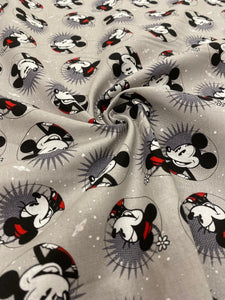 Classic Mickey Mouse Cotton Fabric 1/2m